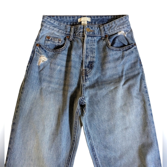 H&M button fly flare leg jeans - Picture 2 of 7